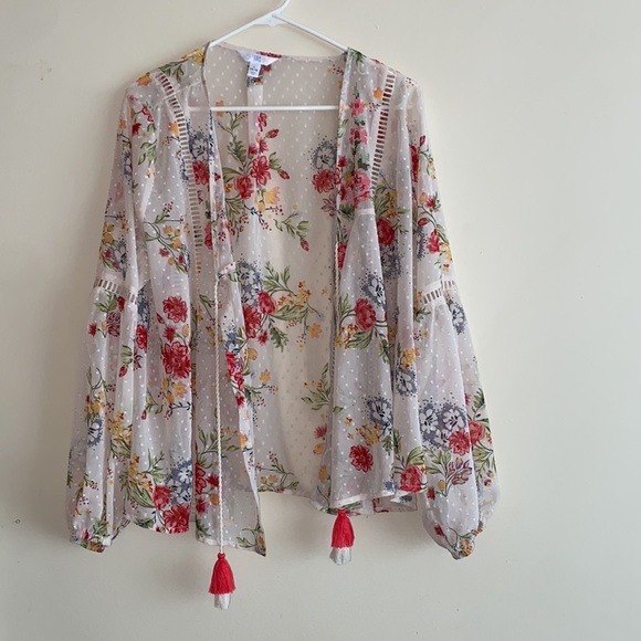 Time and Tru Floral Top Size L - Picture 4 of 12